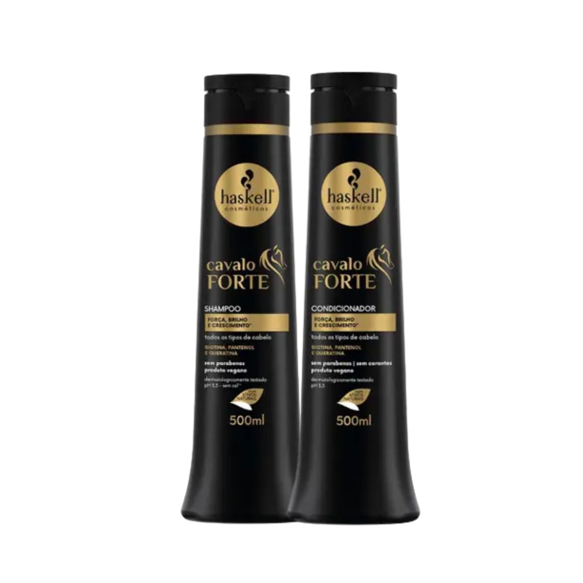 KIT SHAMPOO 500ML + CONDICIONADOR 500ML CAVALO FORTE