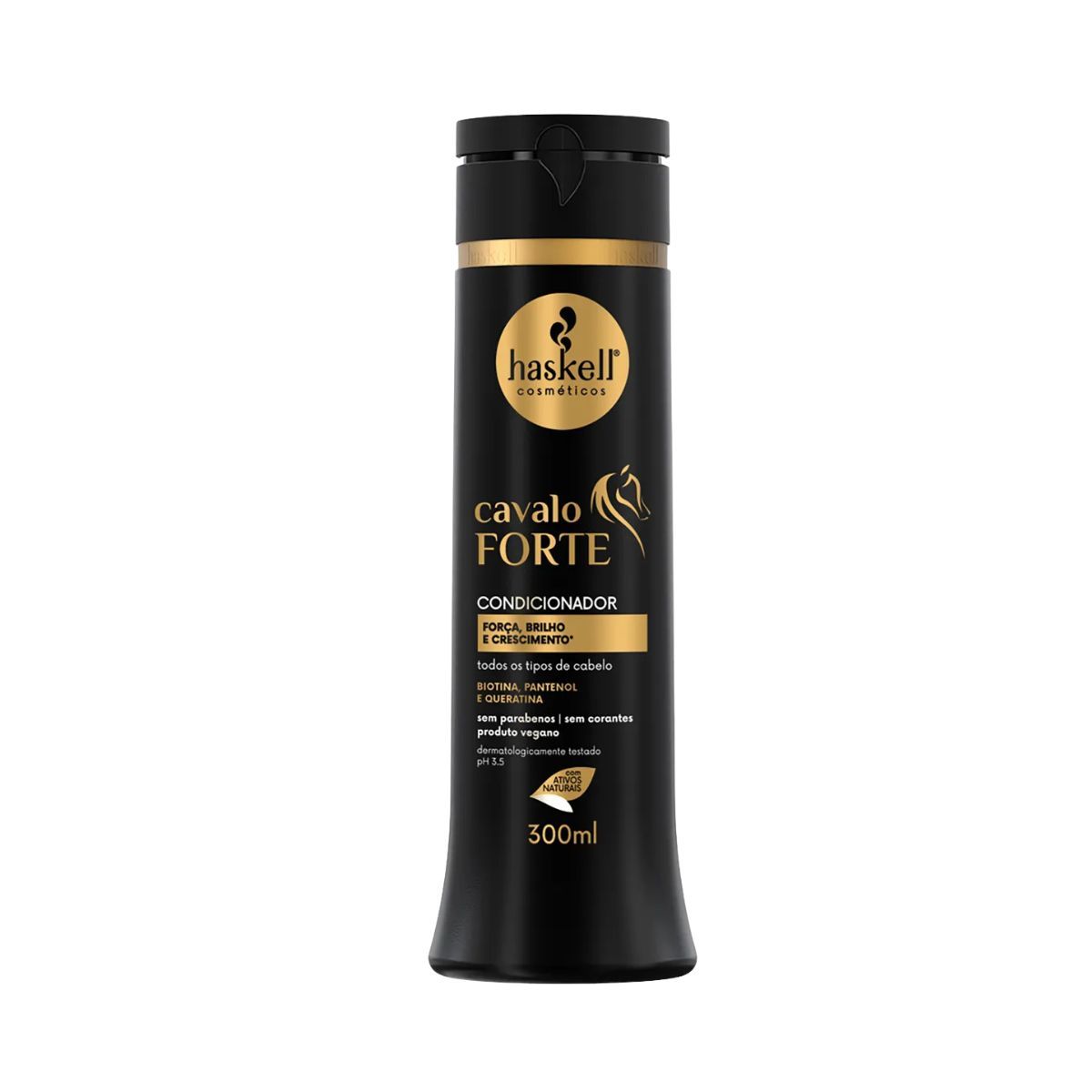 KIT HASKELL SHAMPOO 300ML + CONDICIONADOR 300ML + MÁSCARA 300G CAVALO FORTE
