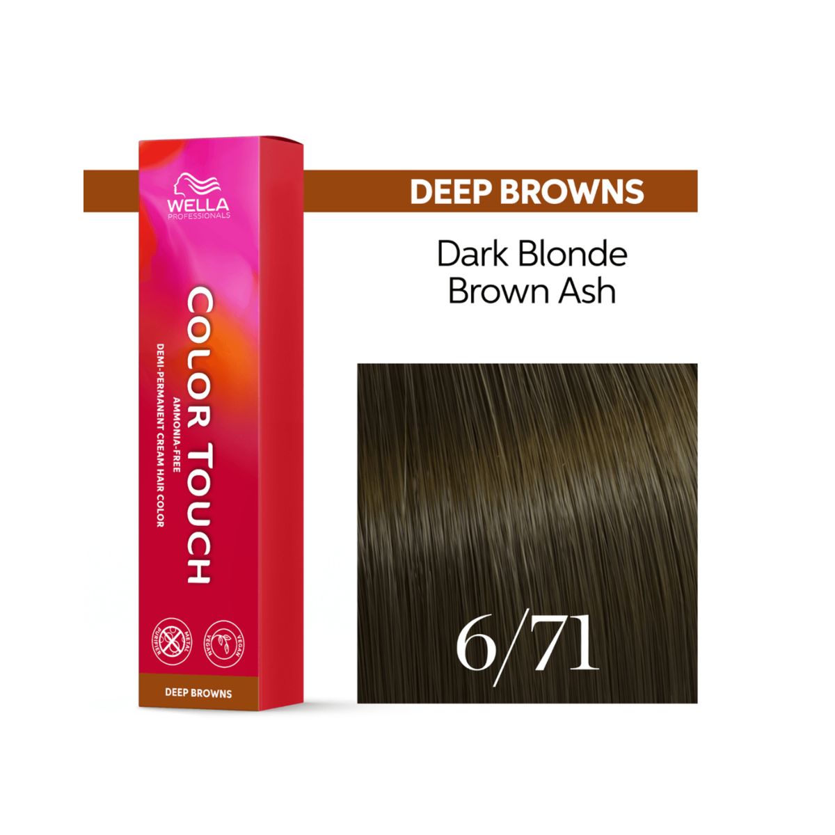 TONALIZANTE COLOR TOUCH 8/71 LOURO CLARO MARROM ACINZENTADO WELLA PROFISSIONALS