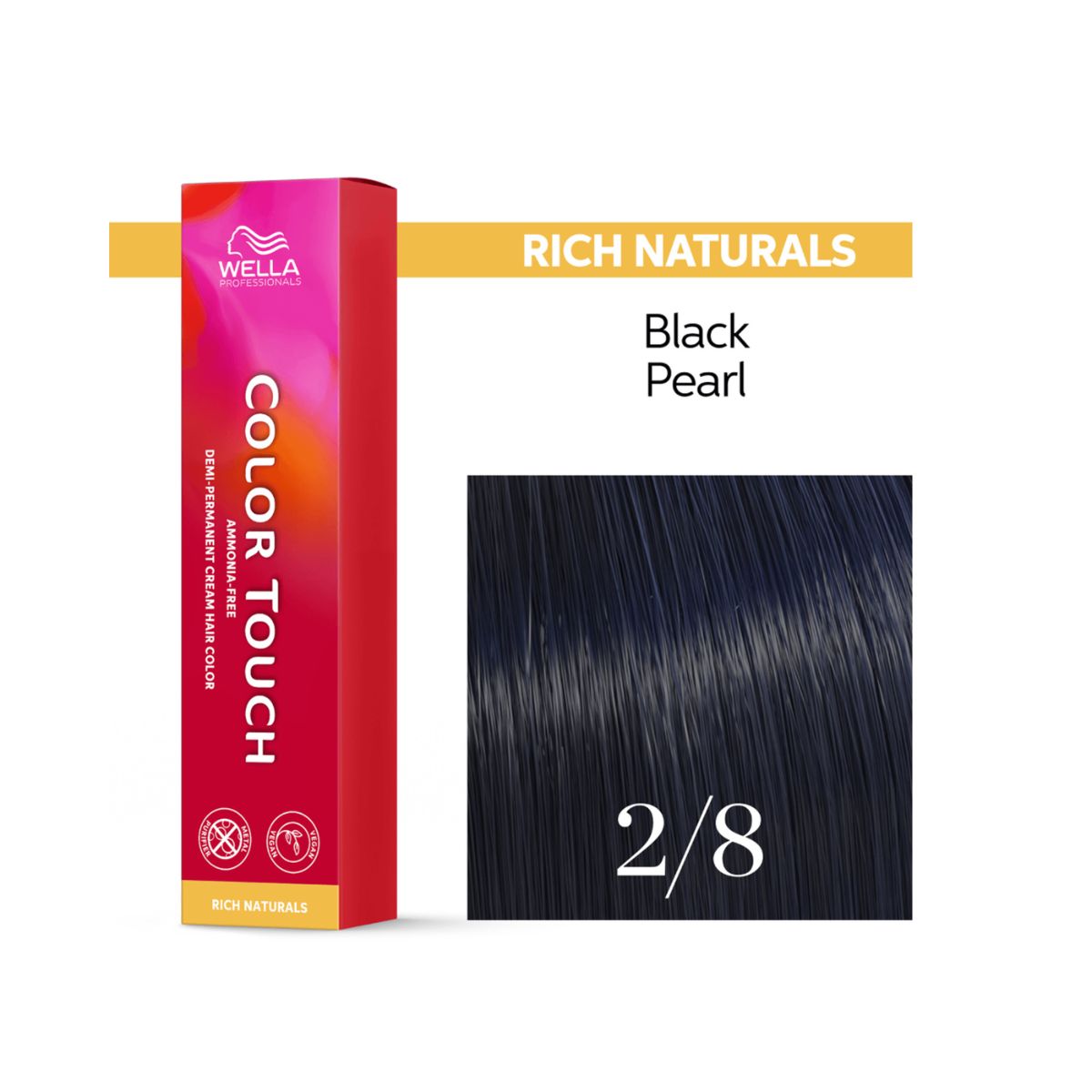TONALIZANTE COLOR TOUCH 2/8 PRETO AZULADO WELLA PROFISSIONALS 60G