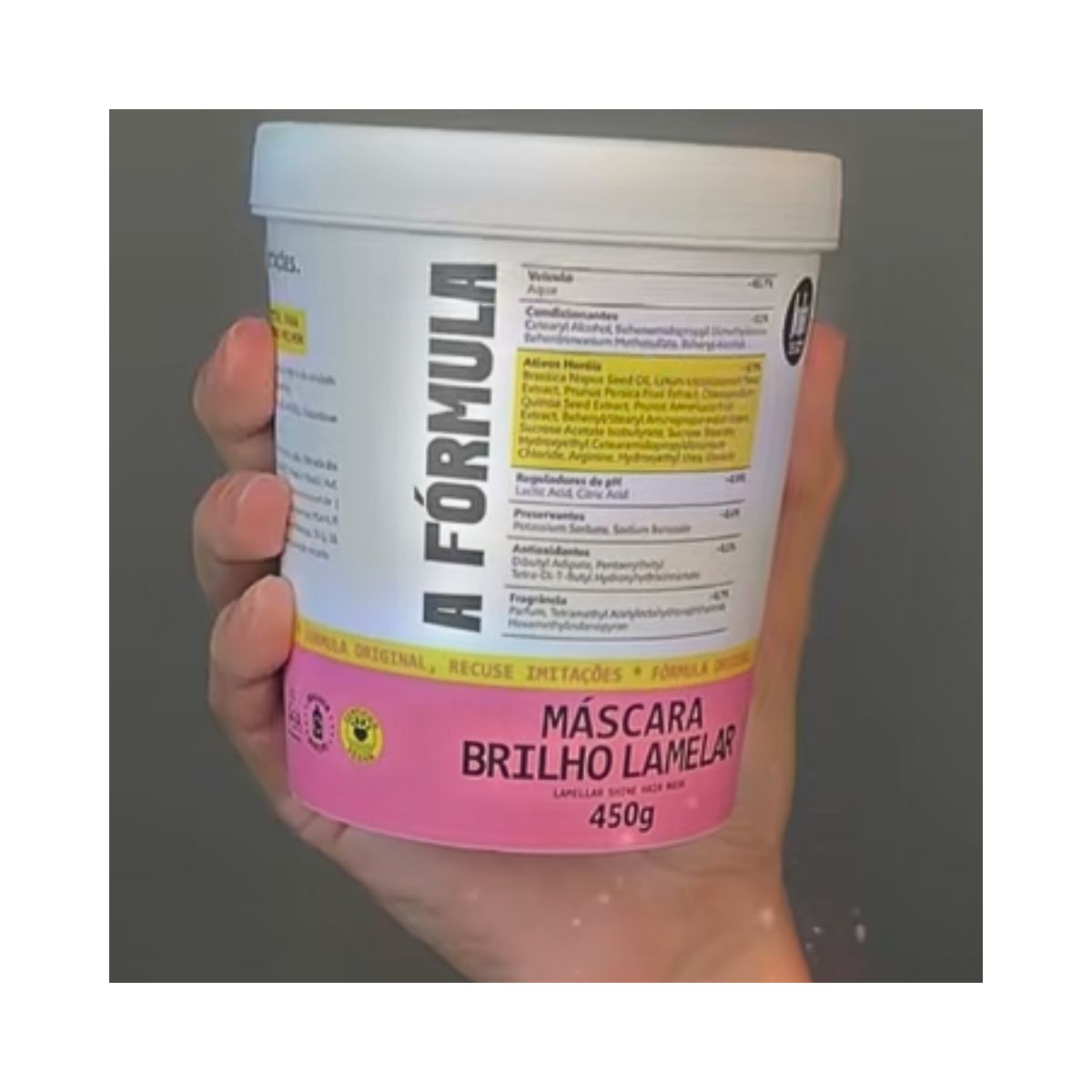 MÁSCARA LOLA FROM RIO BRILHO LAMELAR A FÓRMULA 450G