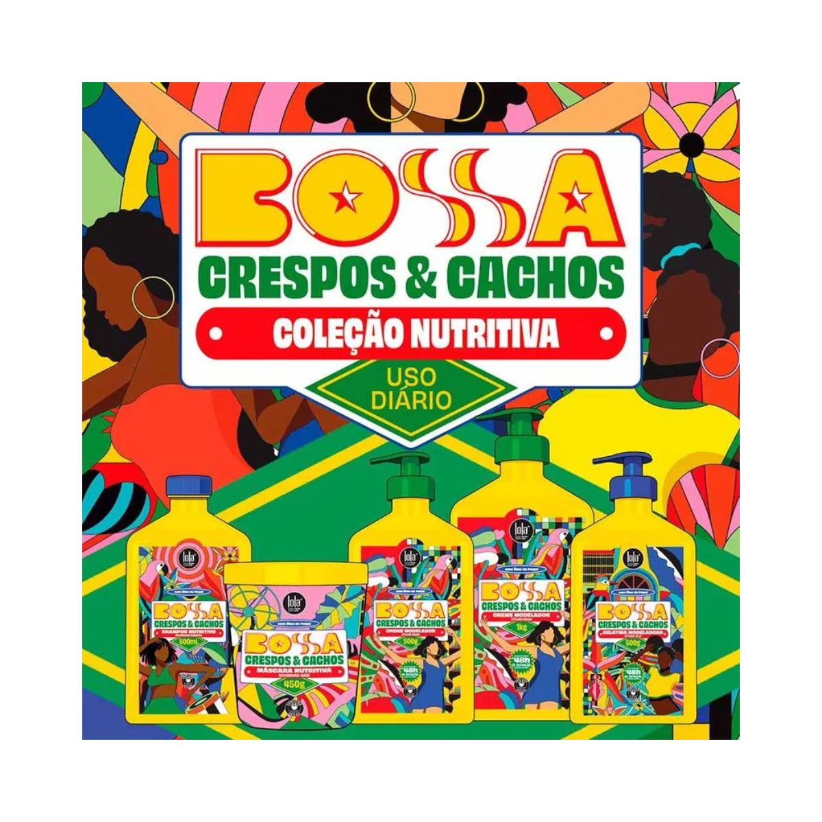 CREME LOLA FROM RIO MODELADOR BOSSA CRESPOS & CACHOS 500G