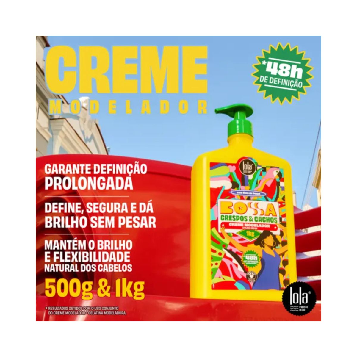 CREME LOLA FROM RIO MODELADOR BOSSA CRESPOS & CACHOS 1KG