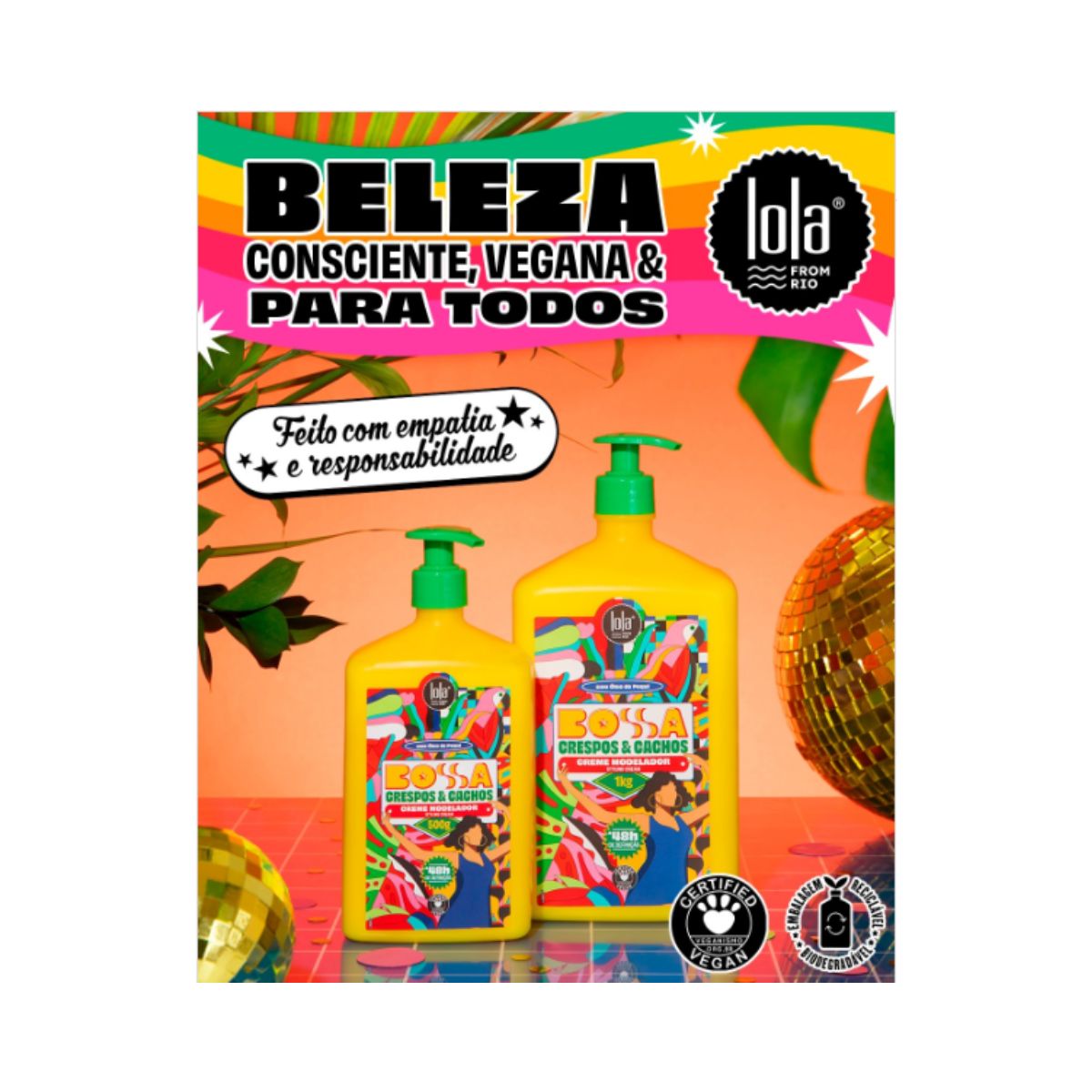 CREME LOLA FROM RIO MODELADOR BOSSA CRESPOS & CACHOS 1KG