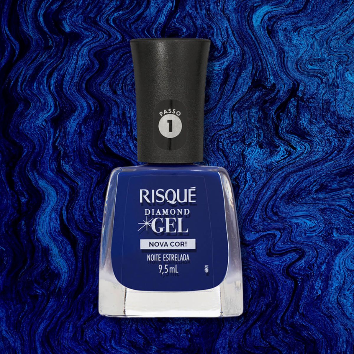 ESMALTE RISQUÉ CREMOSO DIAMOND GEL NOITE ESTRELADA 9,5ML