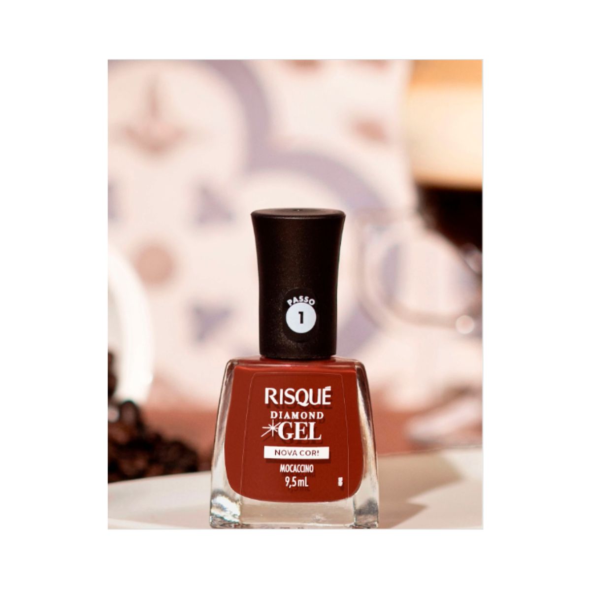 ESMALTE RISQUÉ CREMOSO DIAMOND GEL MOCACCINO 9,5ML