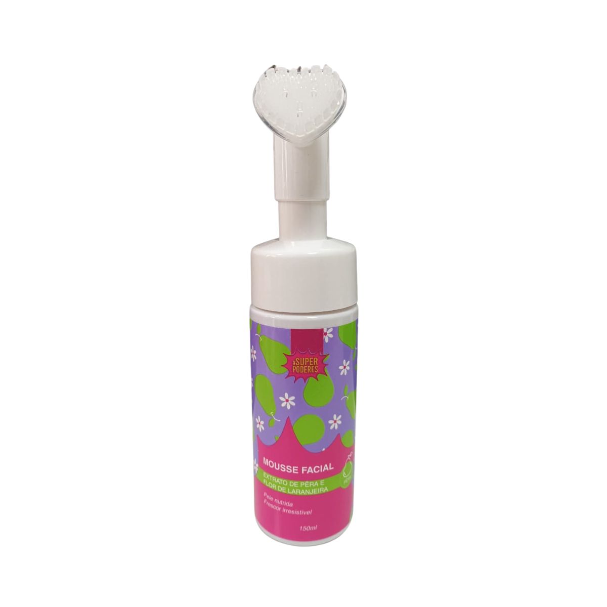 MOUSSE FACIAL EXTRATO DE PERA E FLOR DE LARANJEIRA SUPER PODERES 150ML