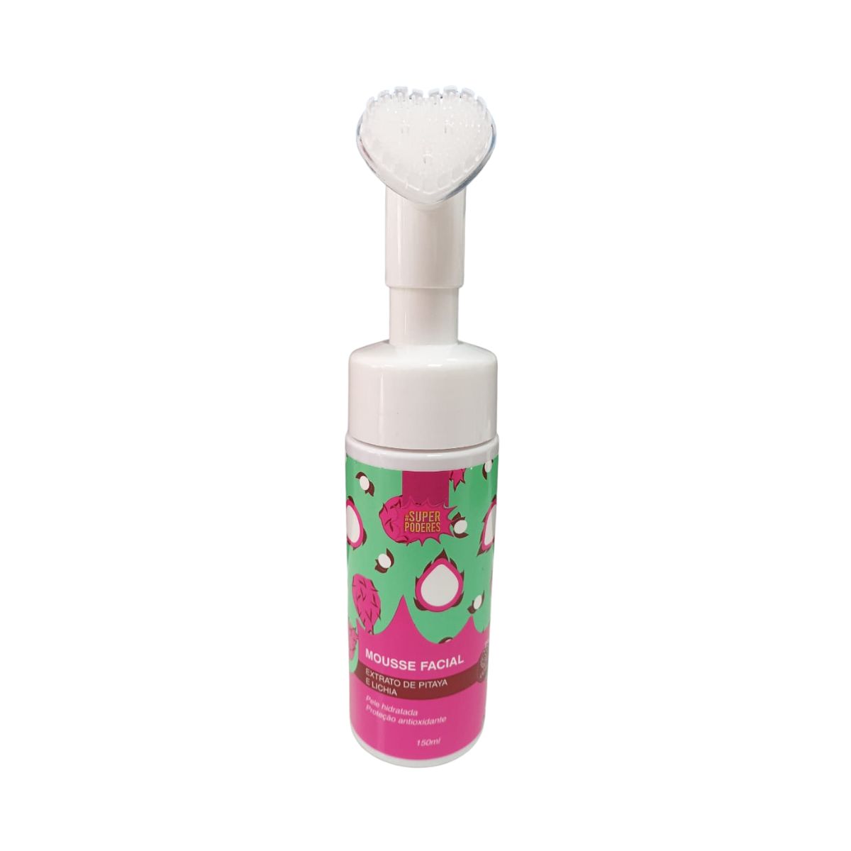 MOUSSE FACIAL EXTRATO DE PITAYA E LICHIA SUPER PODERES 150ML