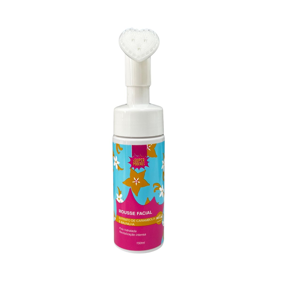 MOUSSE FACIAL EXTRATO DE CARAMBOLA E BAUNILHA SUPER PODERES 150ML