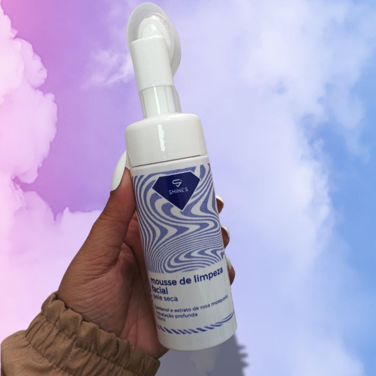 MOUSSE DE LIMPEZA FACIALPELE SECA SHINES 150ML