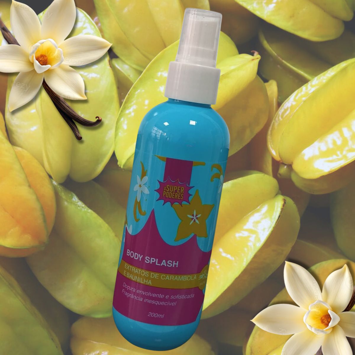 BODY SPLASH EXTRATOS DE CARAMBOLA E BAUNILHA SUPER PODERES 200ML