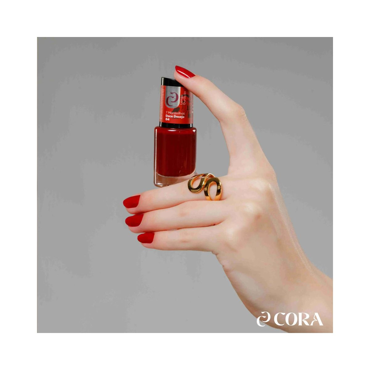 ESMALTE CORA 7 MARAVILHAS CREMOSO DOCE DESEJO Nº84 10ML