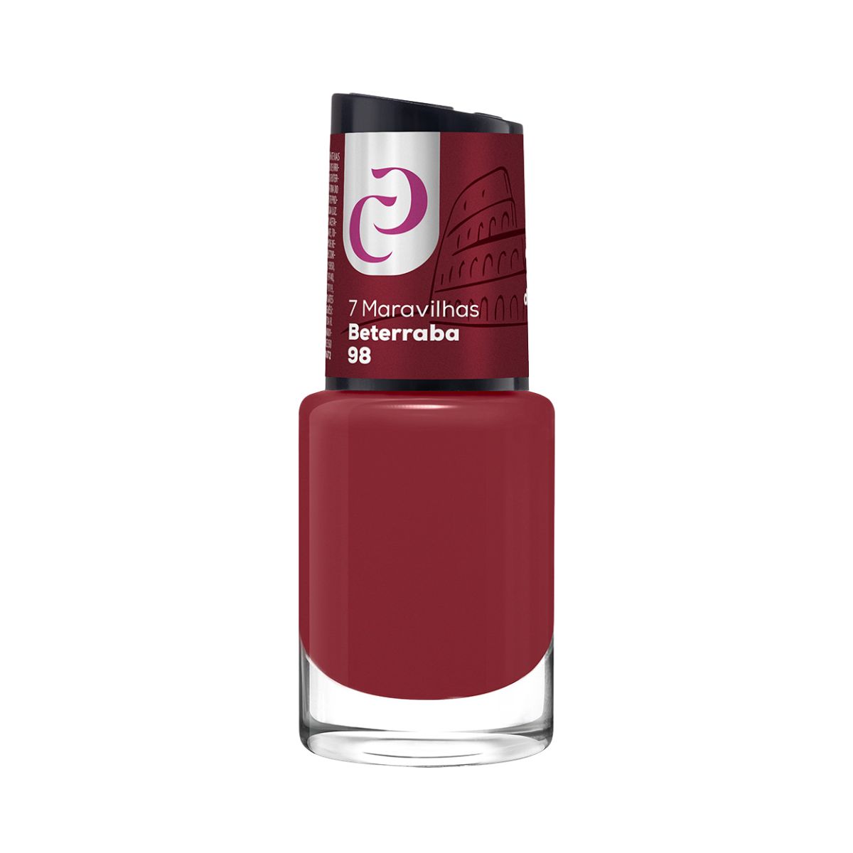 ESMALTE CORA 7 MARAVILHAS NATURAL BETERRABA Nº98 10ML