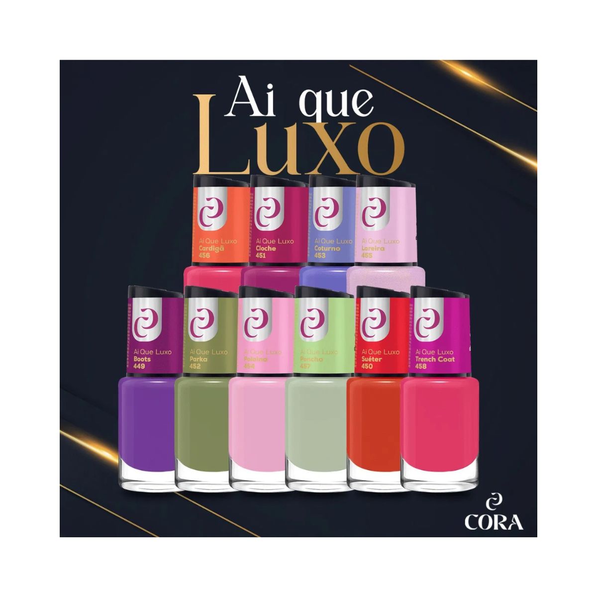 ESMALTE CORA AI QUE LUXO COTURNO Nº453 10ML