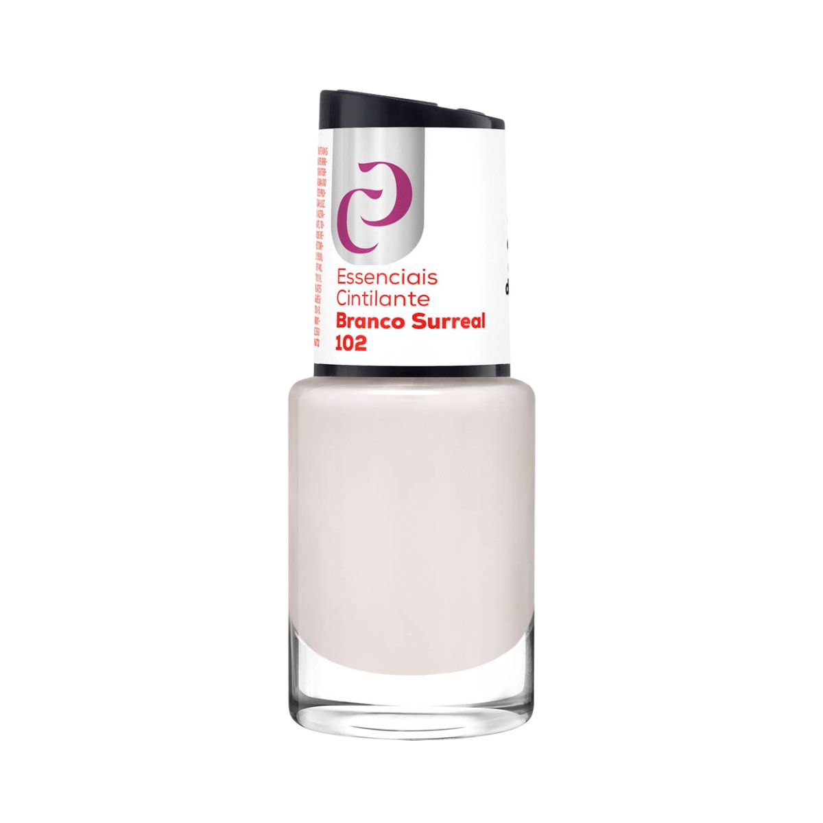 ESMALTE CORA ESSENCIAIS CINTILANTE BRANCO SURREAL Nº102 10ML