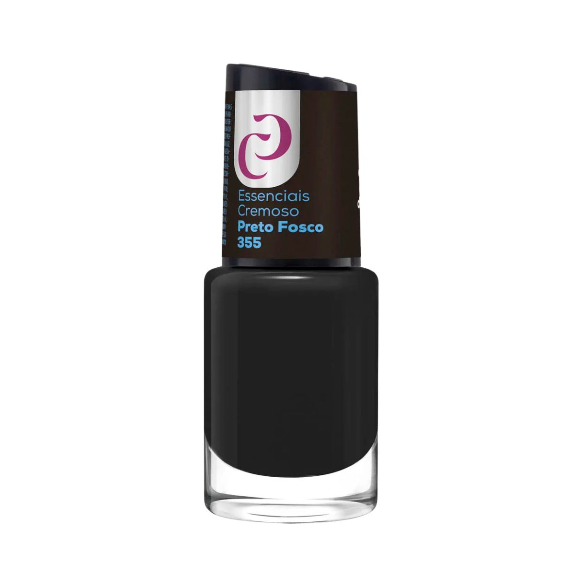 ESMALTE CORA ESSENCIAIS CREMOSO PRETO FOSCO Nº355 10ML