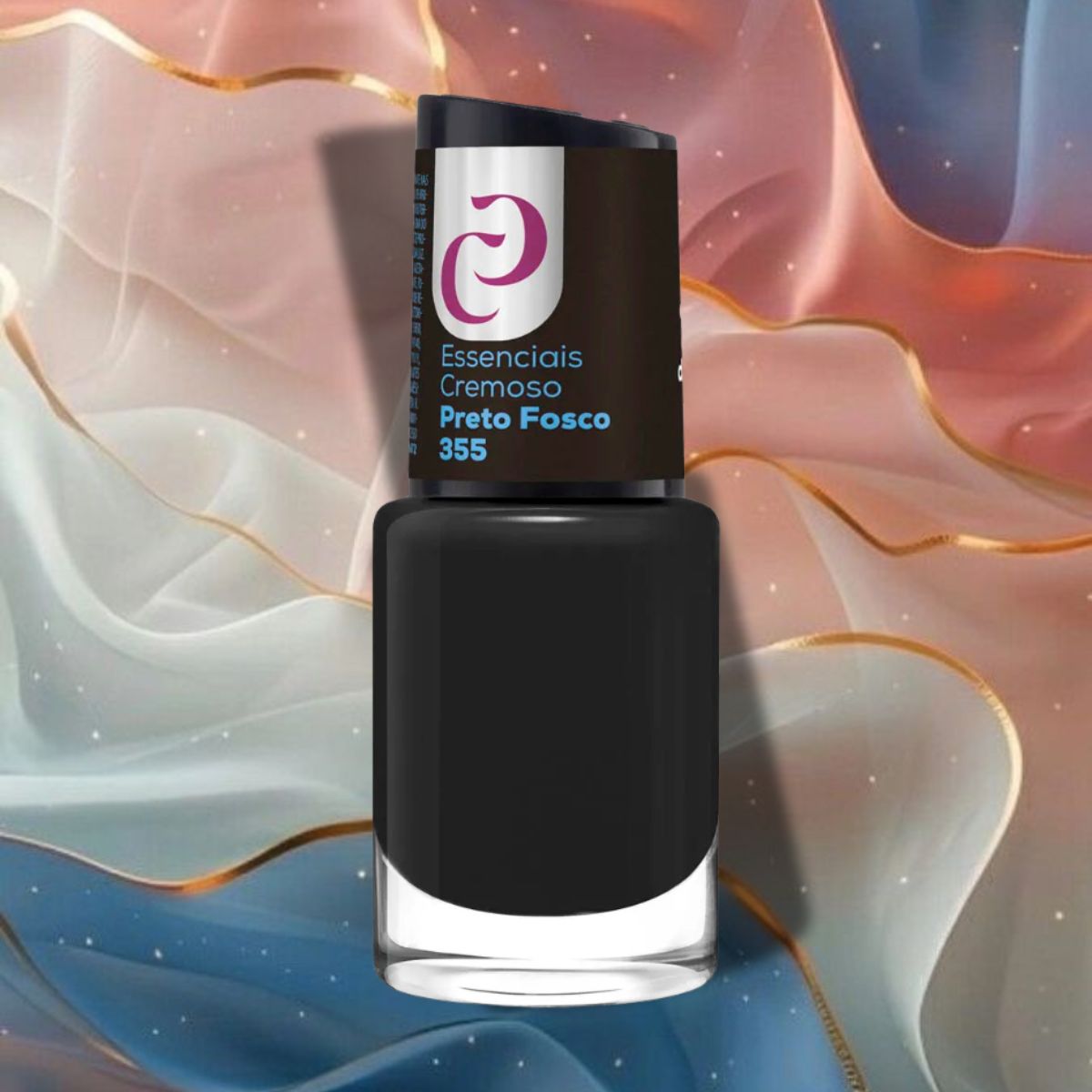 ESMALTE CORA ESSENCIAIS CREMOSO PRETO FOSCO Nº355 10ML