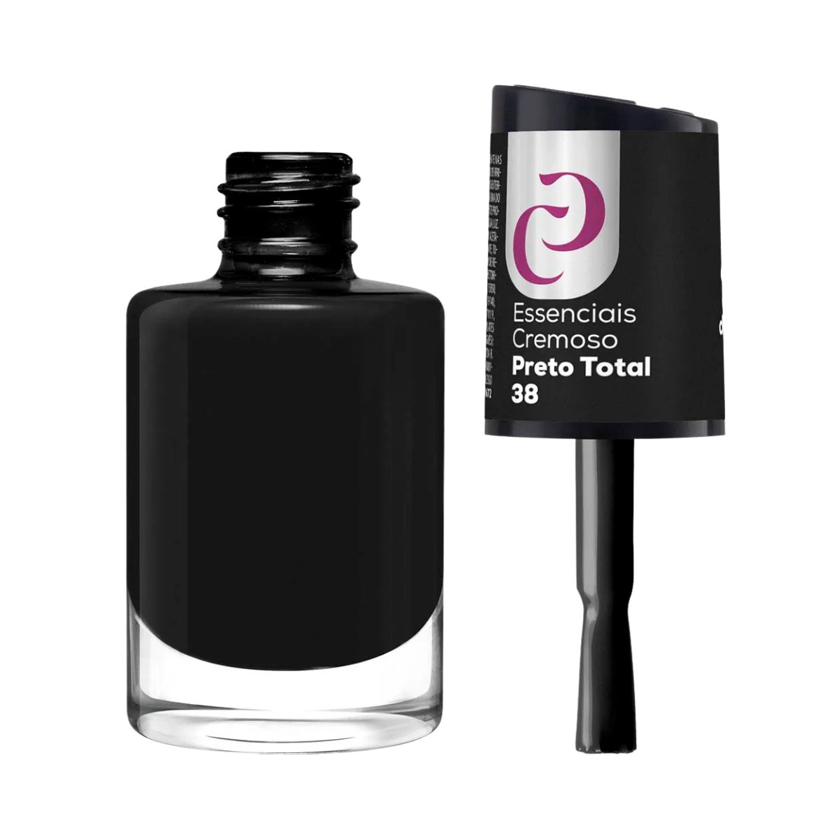 ESMALTE CORA ESSENCIAIS CREMOSO PRETO TOTAL Nº38 10ML