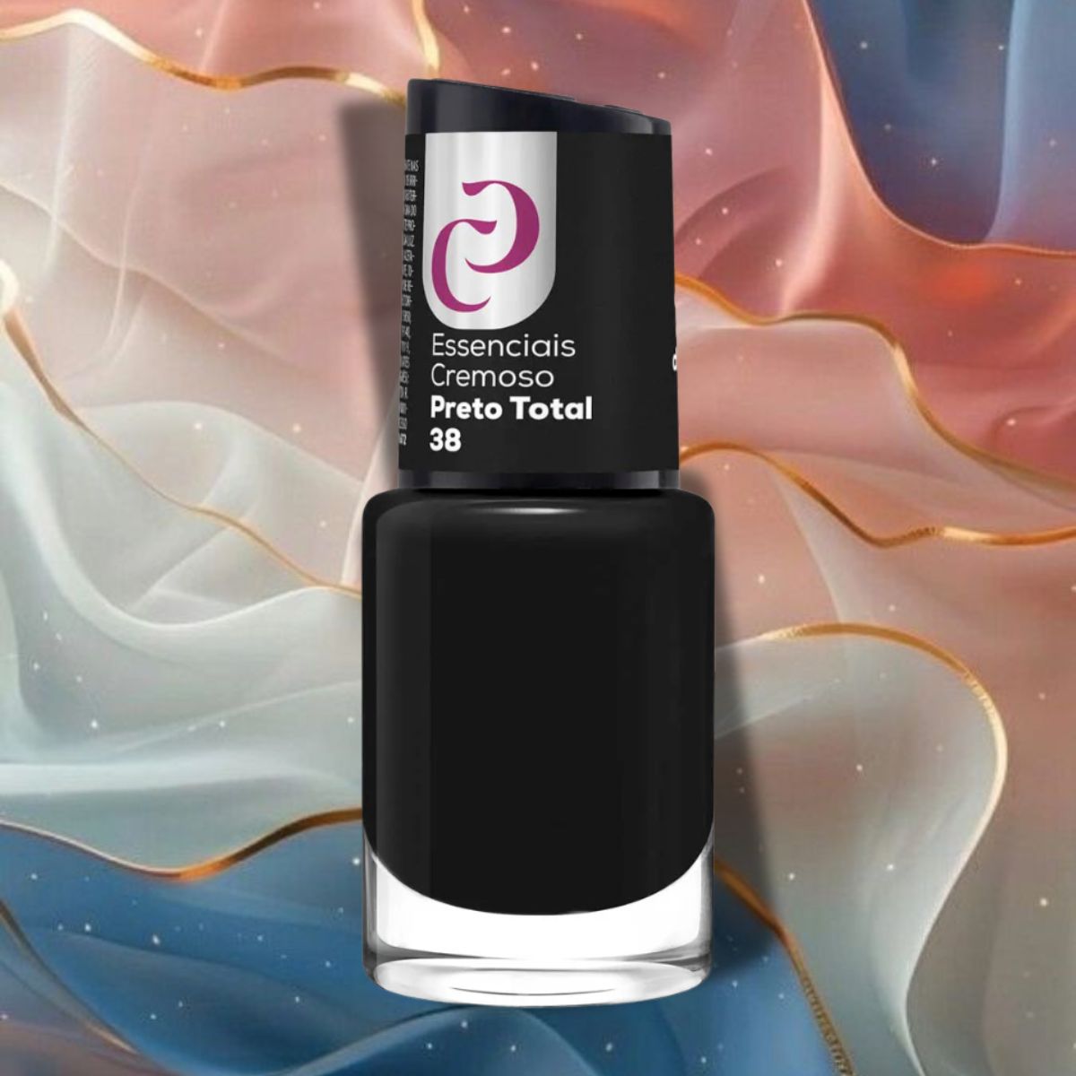 ESMALTE CORA ESSENCIAIS CREMOSO PRETO TOTAL Nº38 10ML