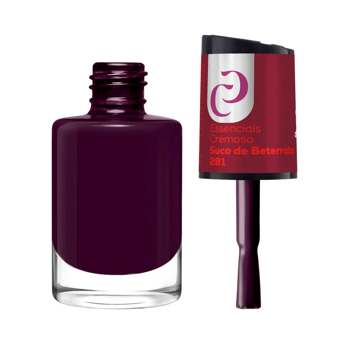 ESMALTE CORA ESSENCIAIS CREMOSO SUCO DE BETERRABA Nº281 10ML