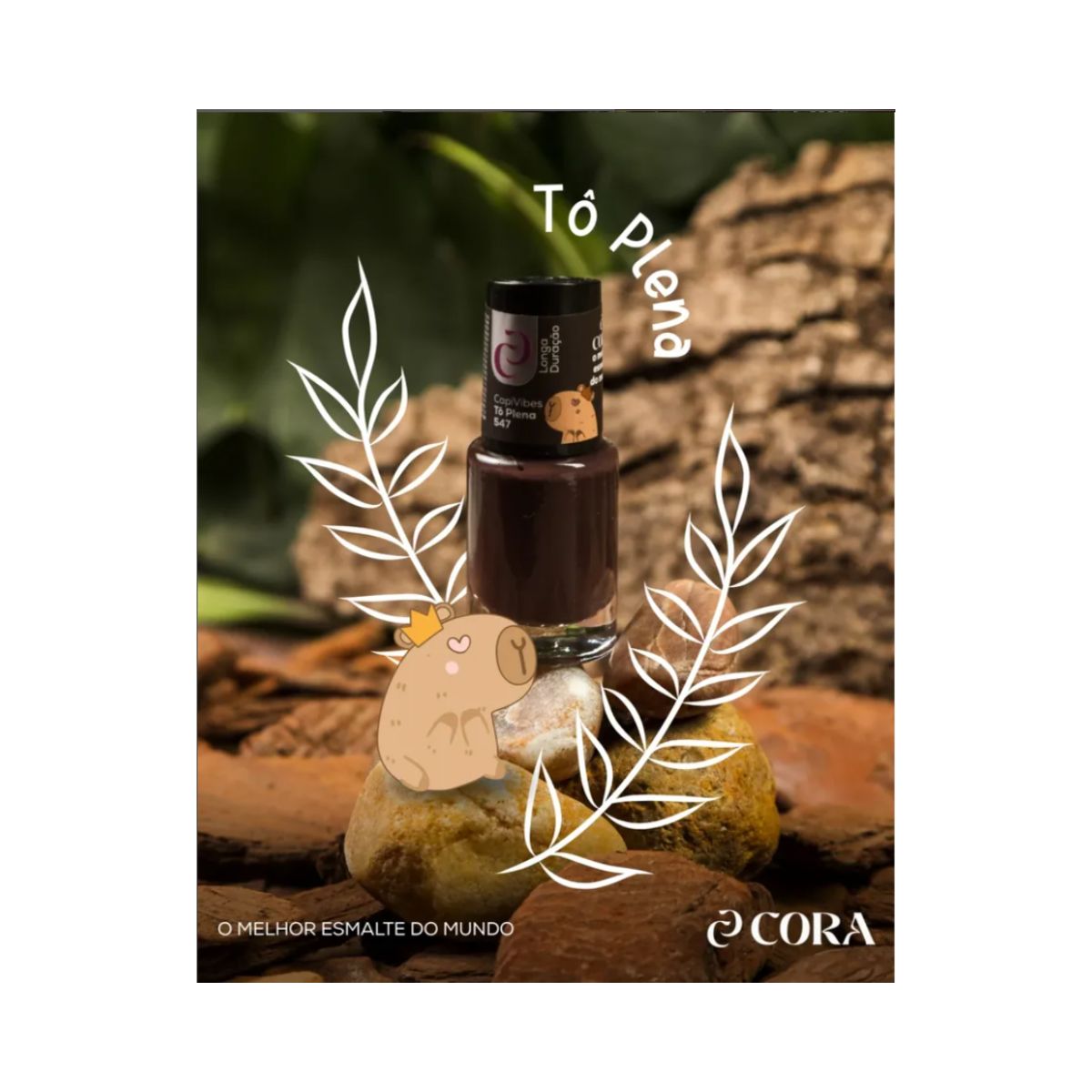 ESMALTE CORA CAPIVIBES TÔ PLENA Nº547 10ML
