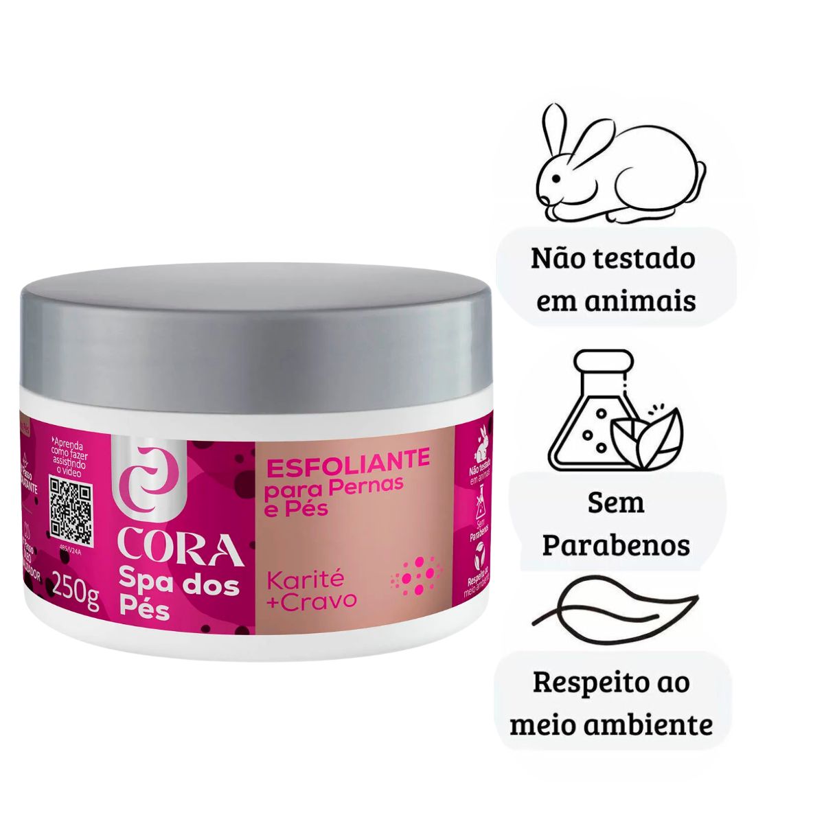 ESFOLIANTE SPA DOS PÉS KARITÉ +CRAVO CORA 250G