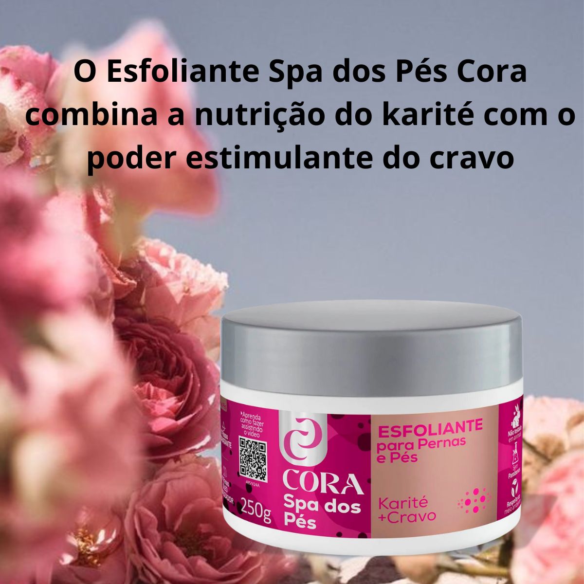 ESFOLIANTE SPA DOS PÉS KARITÉ +CRAVO CORA 250G