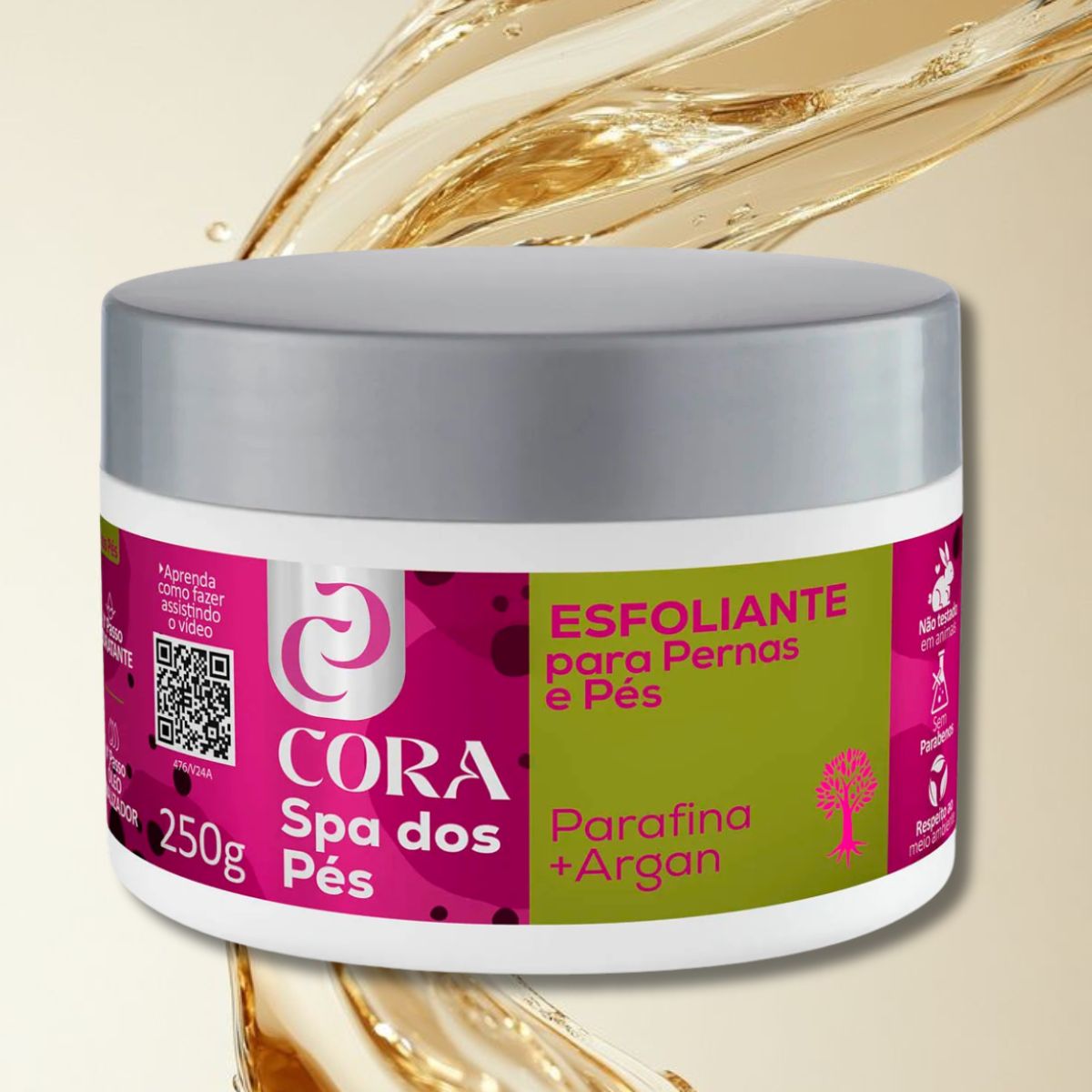 ESFOLIANTE SPA DOS PÉS PARAFINA +ARGAN CORA 250G