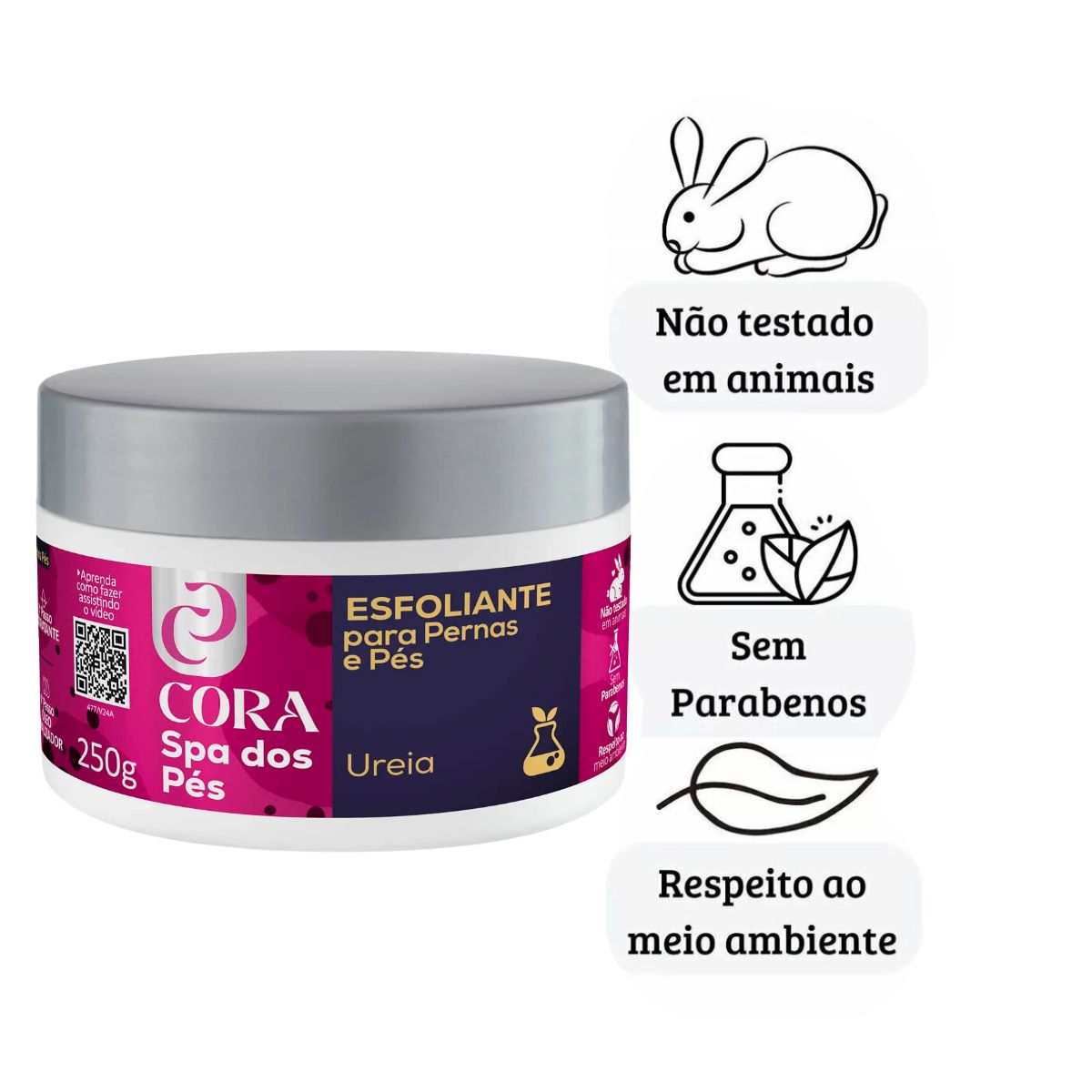 ESFOLIANTE SPA DOS PÉS UREIA CORA 250G