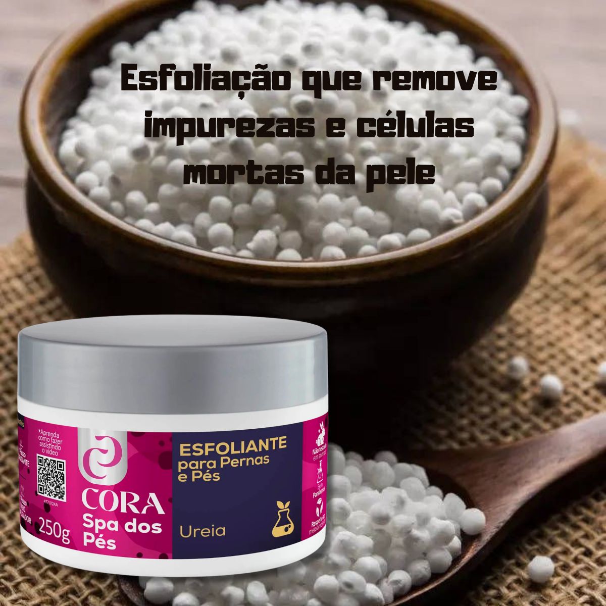 ESFOLIANTE SPA DOS PÉS UREIA CORA 250G