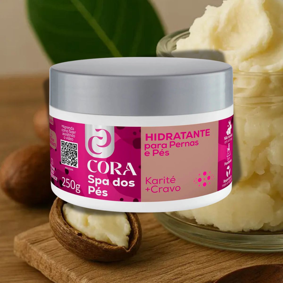 HIDRATANTE SPA DOS PÉS KARITÉ +CRAVO CORA 250G
