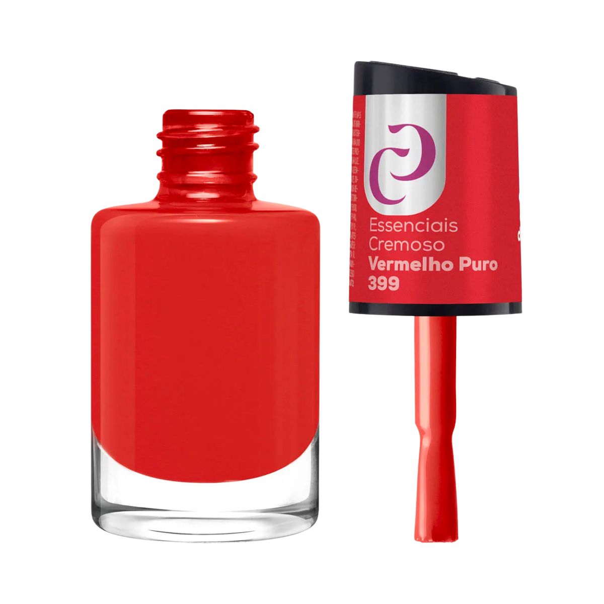 ESMALTE CORA ESSENCIAIS CREMOSO VERMELHO PURO Nº399 10ML