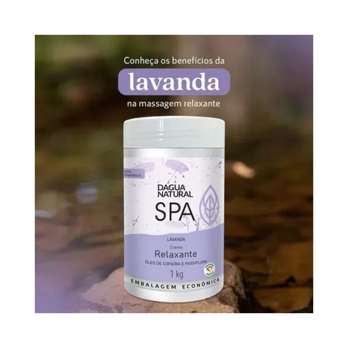 CREME RELAXANTE SPA LAVANDA DAGUA NATURAL 1KG