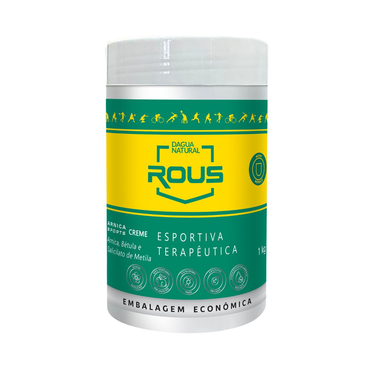 CREME DE MASSAGEM ROUS DAGUA NATURAL 1KG