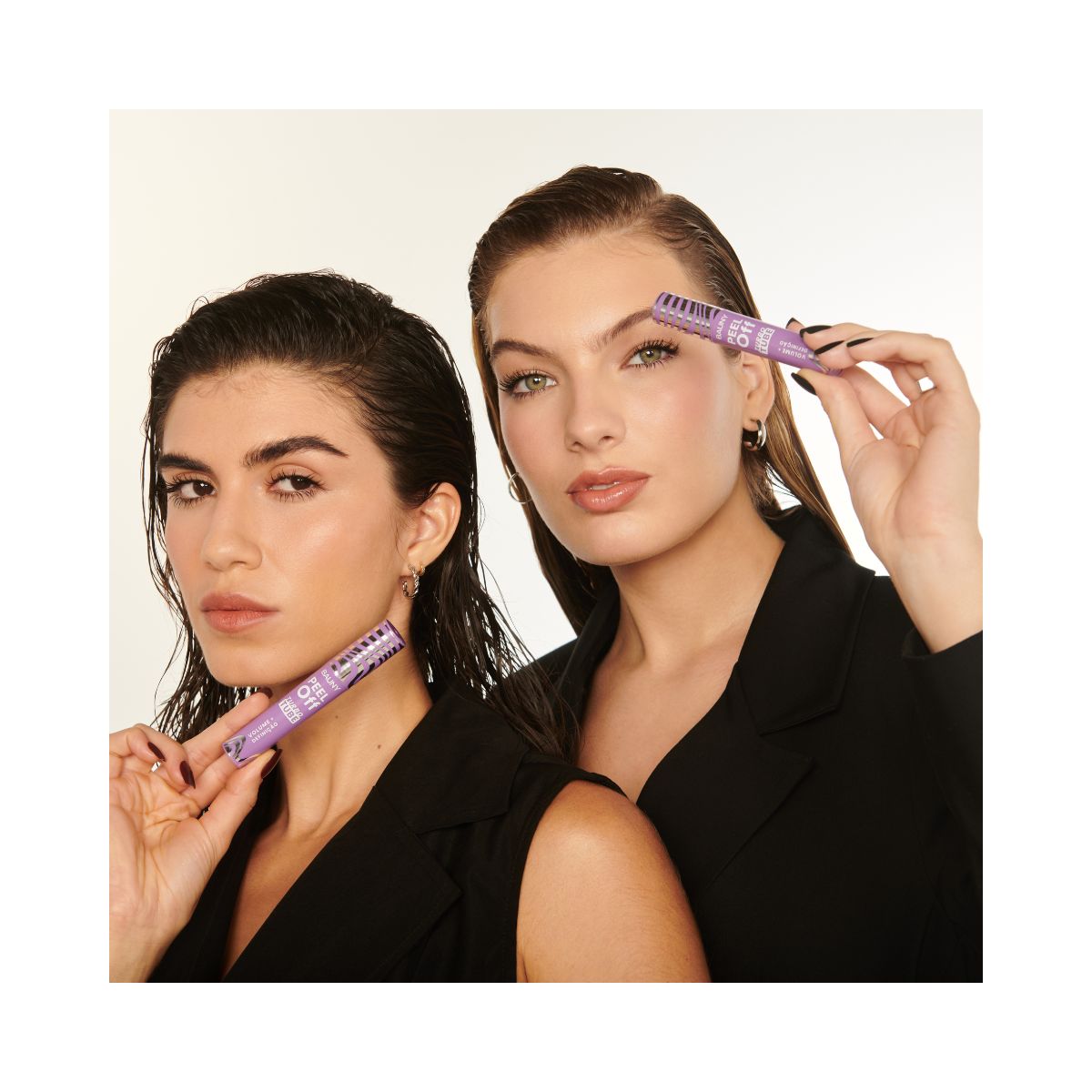 MÁSCARA CÍLIOS PEEL OFF PRETA VOLUME E DEFINIÇÃO BAUNY 5G