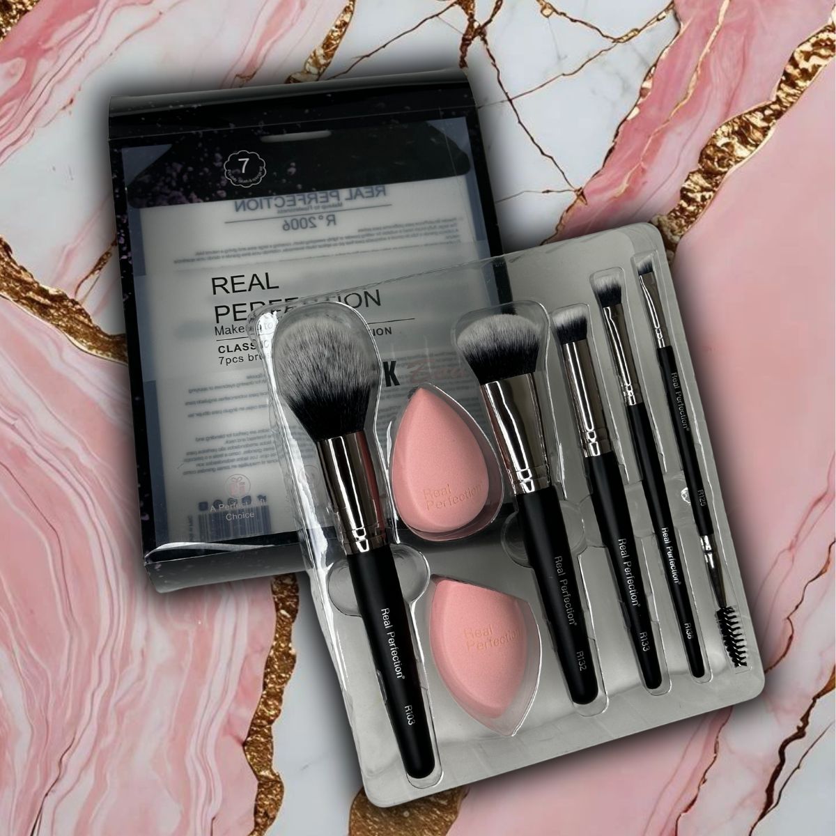 KIT REAL PERFECTION 5 PINCEIS+2ESPONJAS R°2006