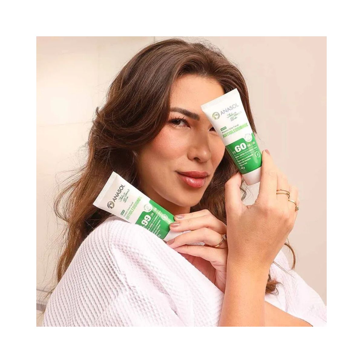 PROTETOR SOLAR FACIAL ANTIOLEOSIDADE TSD FPS 60 40G ANASOL