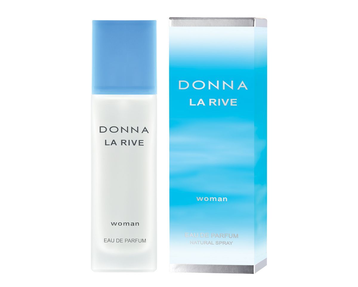 KIT LA RIVE PERFUME EDP FEMININO DONNA 90ML + ESCOVA MÁGICA ANTI FRIZZ