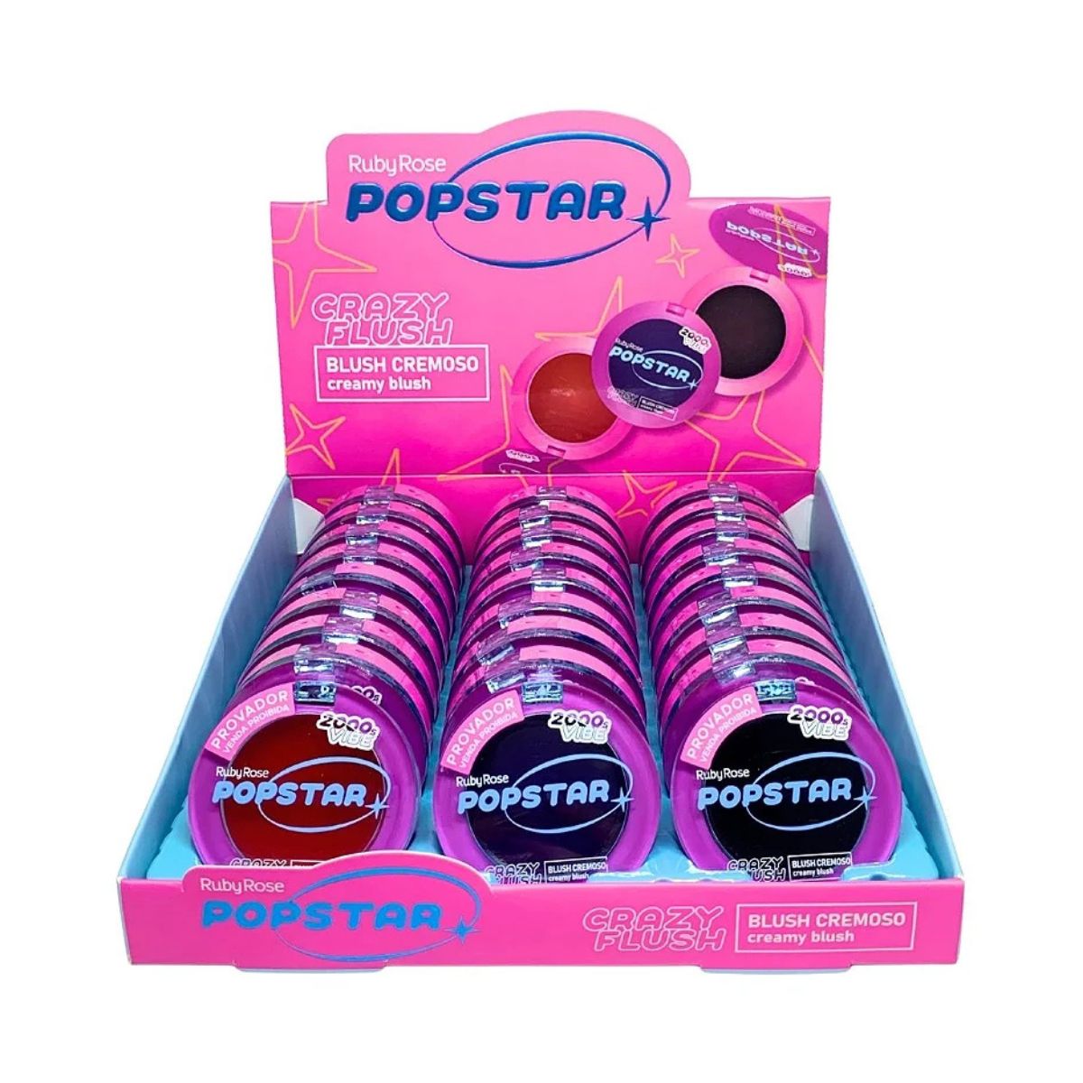 BLUSH CREMOSO RUBY ROSE POPSTAR CRAZY FLUSH FAME 4,3G