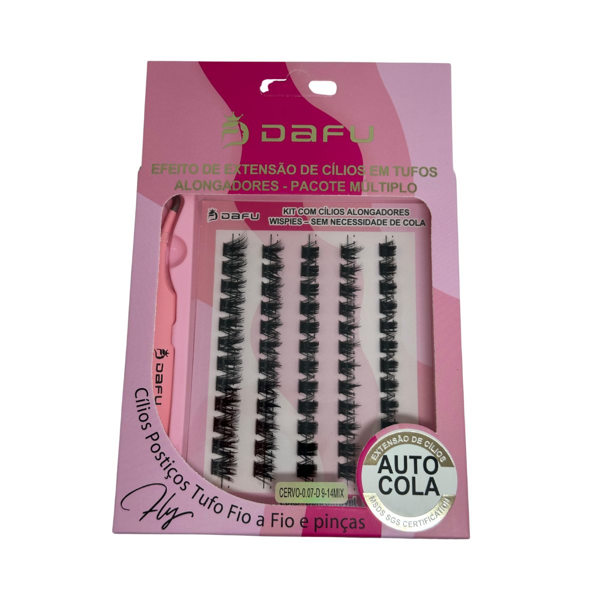 KIT EXTENSAO CILIOS DAFU CERVO 0.07-D9-14MIX DF107-FF42