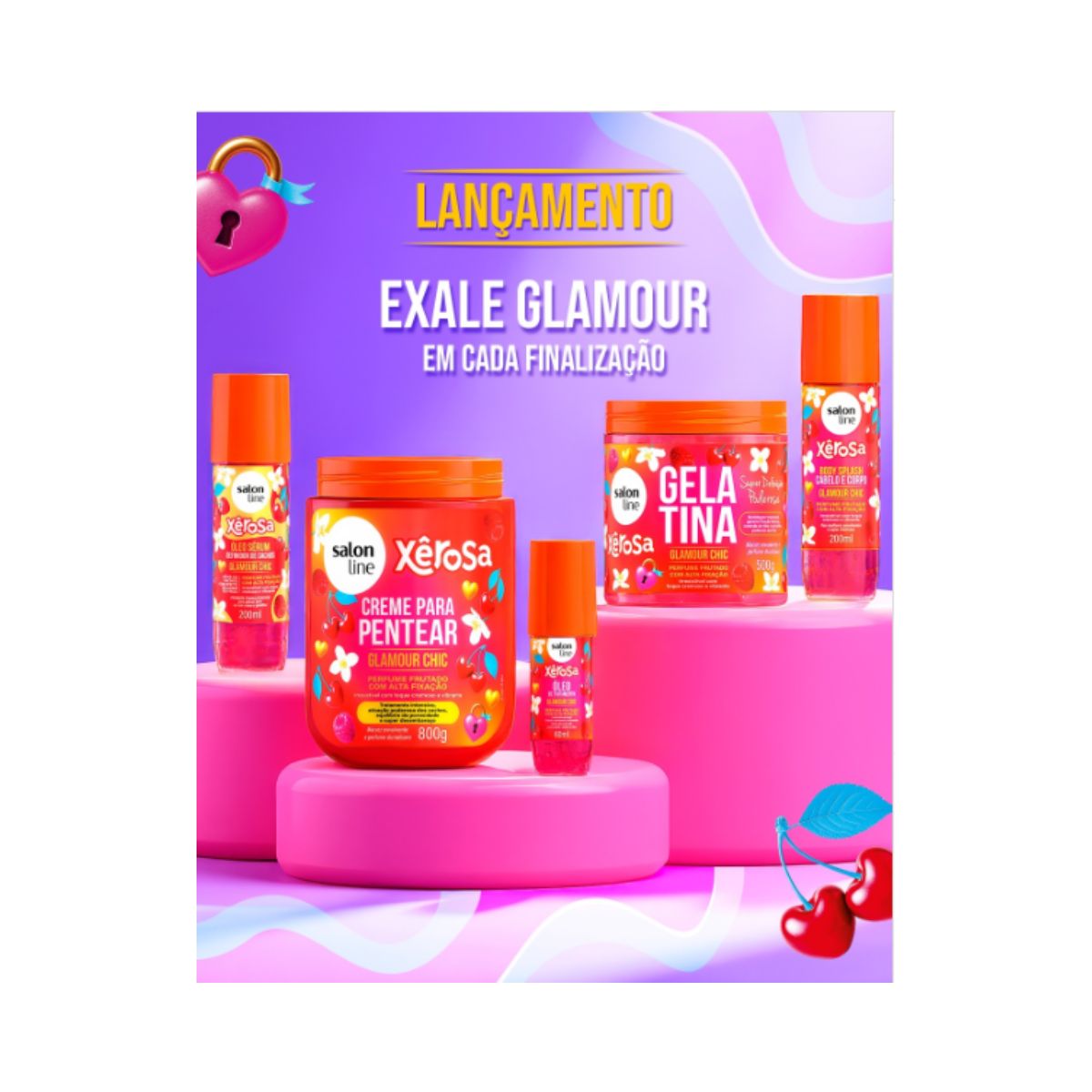 ÓLEO CONDICIONADOR GLAMOUR CHIC XEROSA SALON LINE 60ML