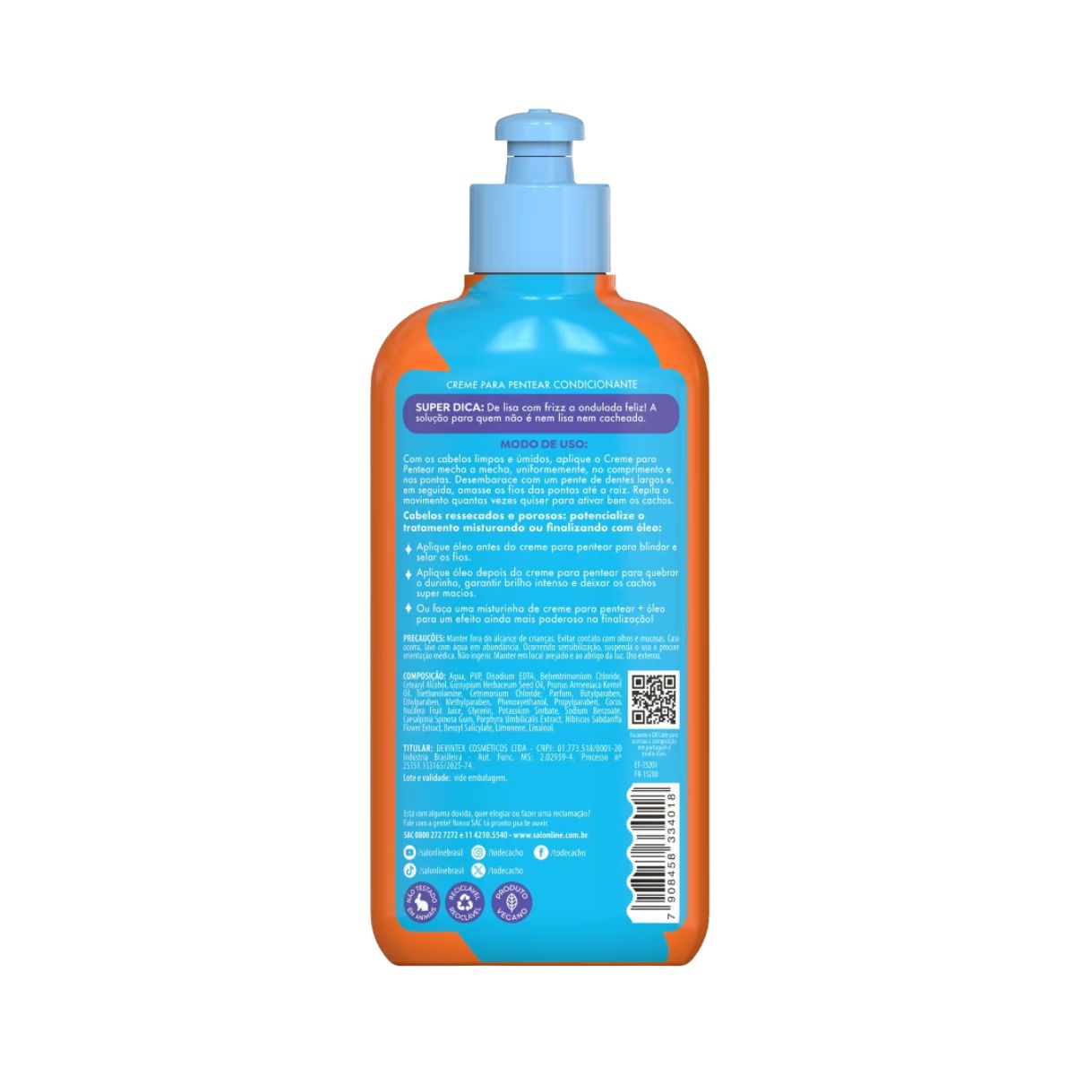 CREME PENTEAR CONDICIONADOR DEFINICAO NATURAL SALON LINE 300ML