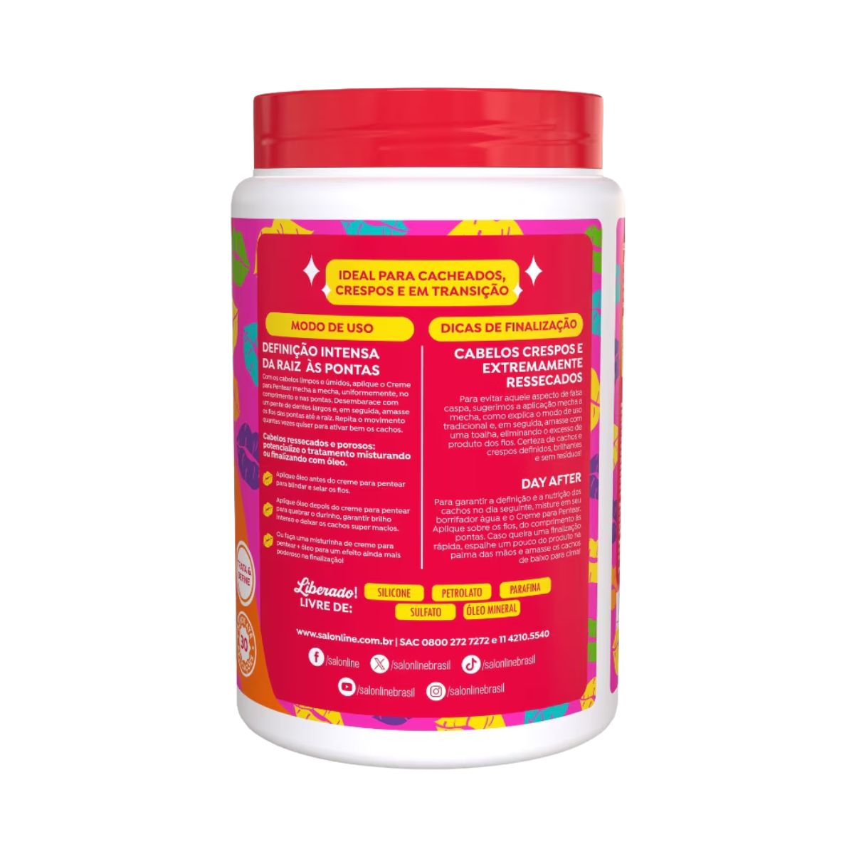 CREME PARA PENTEAR DEFINIÇÃO CACHOS OSTENTAÇÃO 1KG