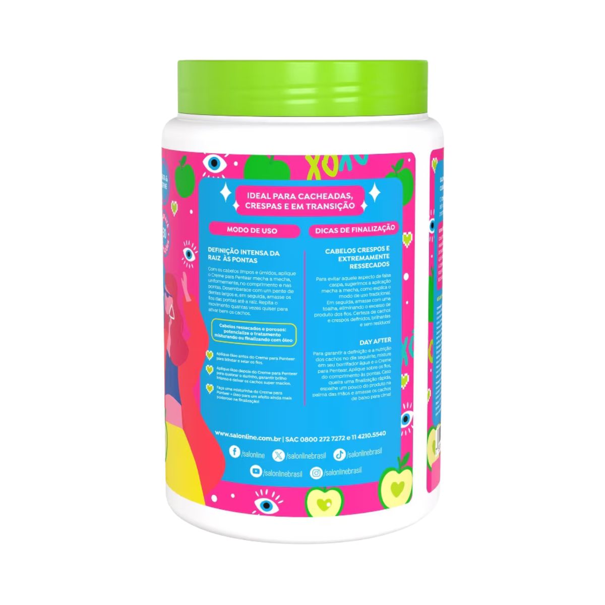 CREME PENTEAR CONDICIONADOR DEFINICAO XO POROSIDADE SALON LINE 1KG