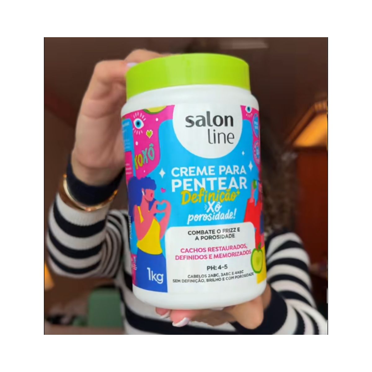 CREME PENTEAR CONDICIONADOR DEFINICAO XO POROSIDADE SALON LINE 1KG