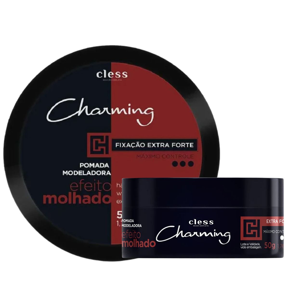 PASTA CAPILAR MODERADA EXTRAFORTE EFEITO MOLHADO CHARMING 50G