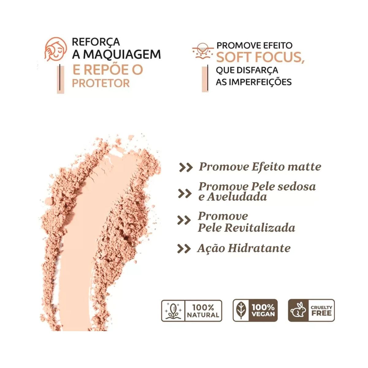 PÓ COMPACTO FPS50 CLARO HIDRABENE