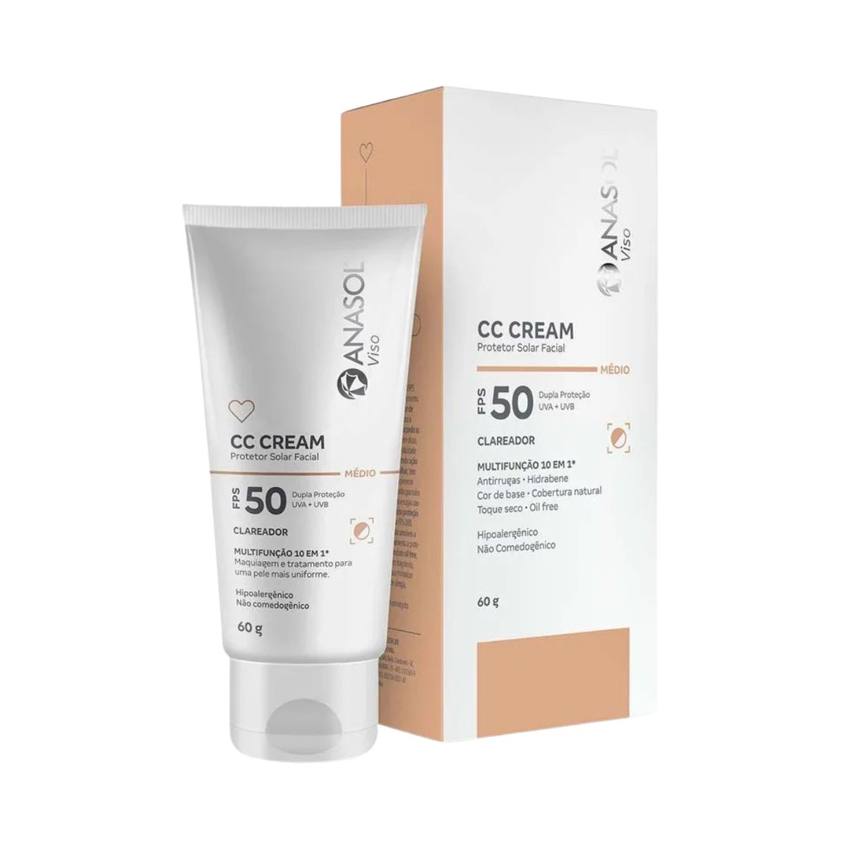 CC CREAM FPS5O MÉDIO ANASOL 60G