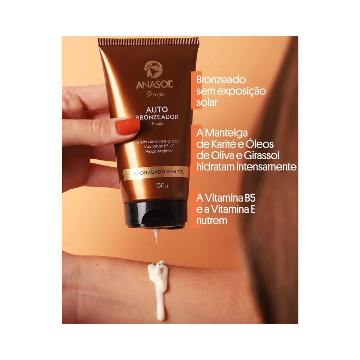 LOÇÃO AUTOBRONZEADORA ANASOL 150G