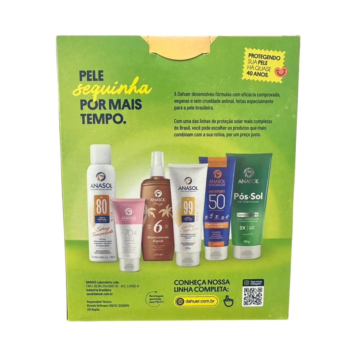 KIT PROTETOR SOLAR CORPO E ROSTO FPS 50 200G + FPS50 120G ANASOL